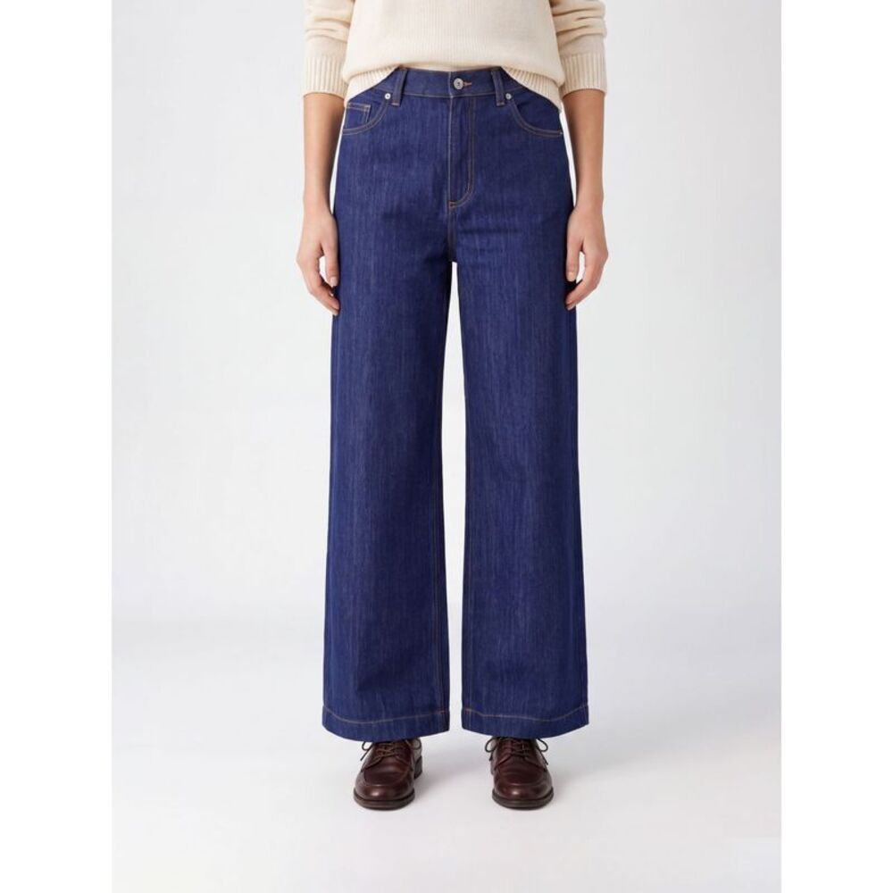 Parosh Women High-Waisted Wide-Leg Jeans P.A.R.O.S.H. In Cotton Denim
